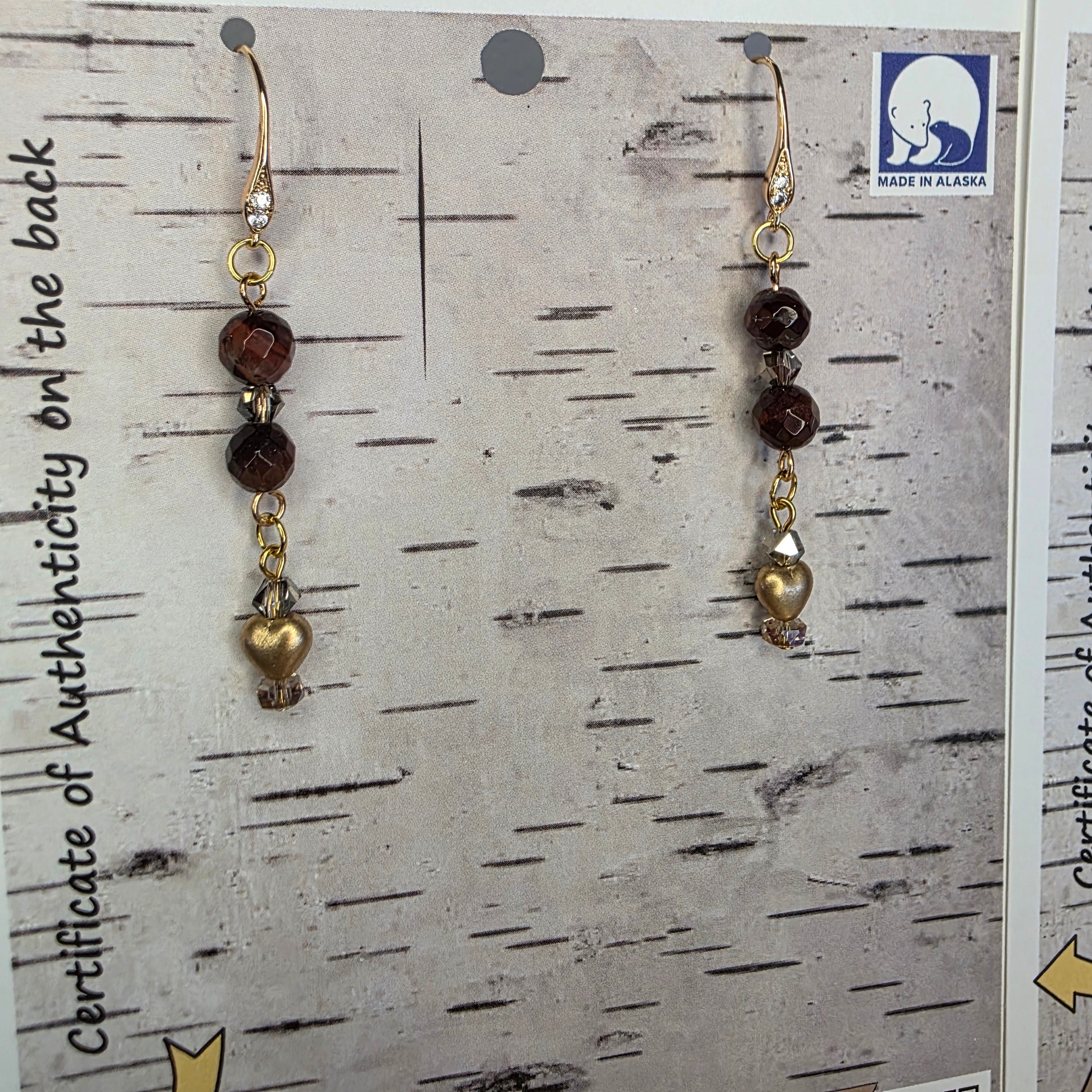 Red Tiger's Eye Earrings