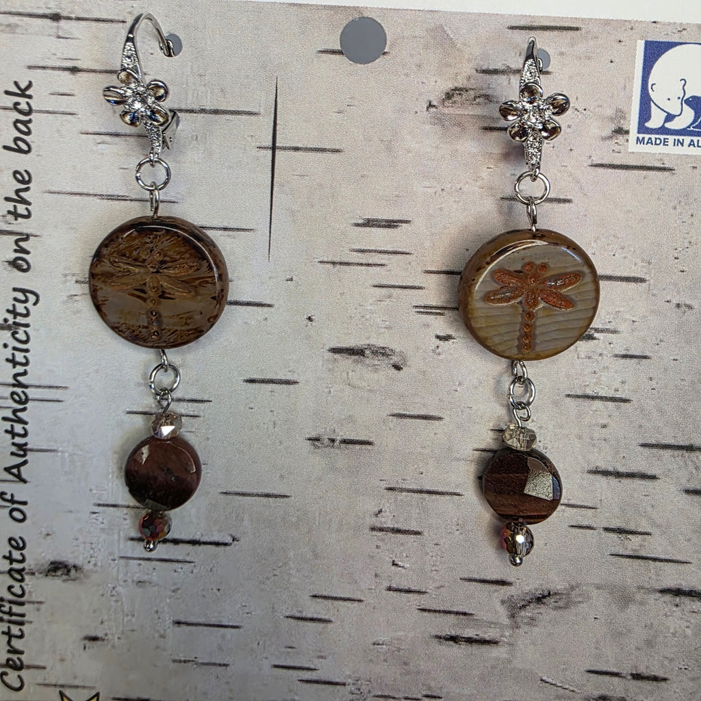 Red Tiger's Eye Earrings