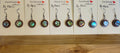 Abalone on wood earrings