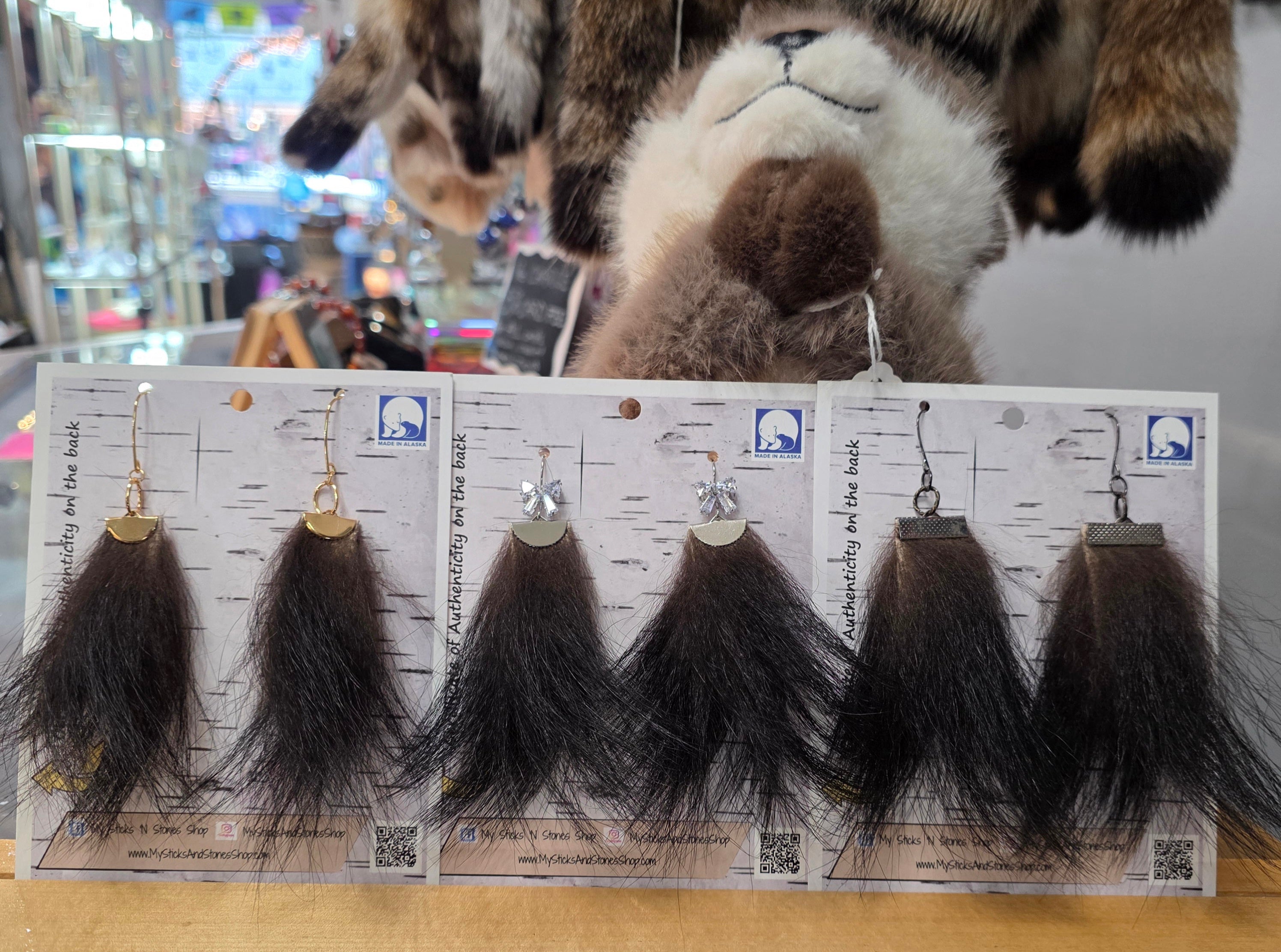 Black Bear Earrings