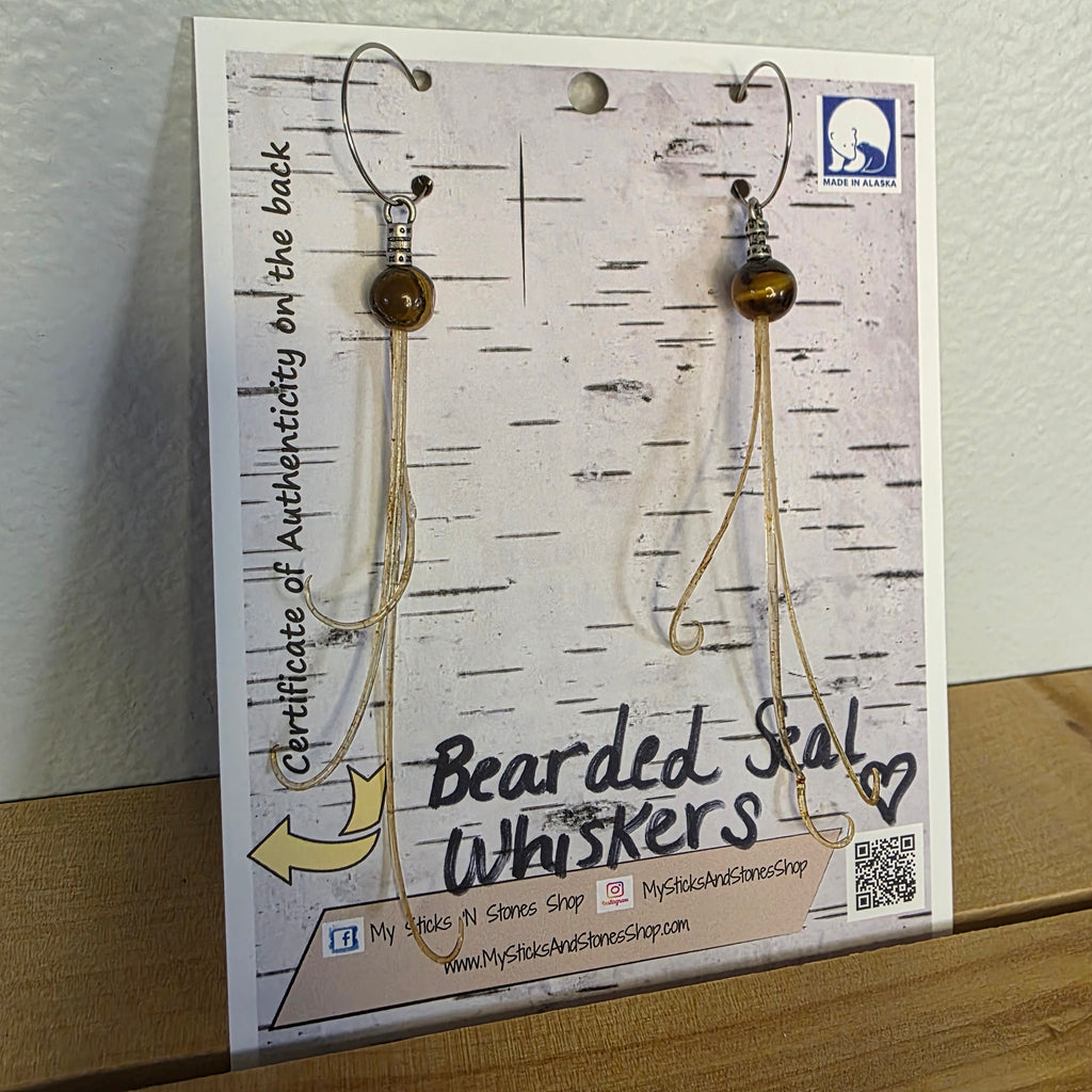 Bearded Seal Whisker Earrings