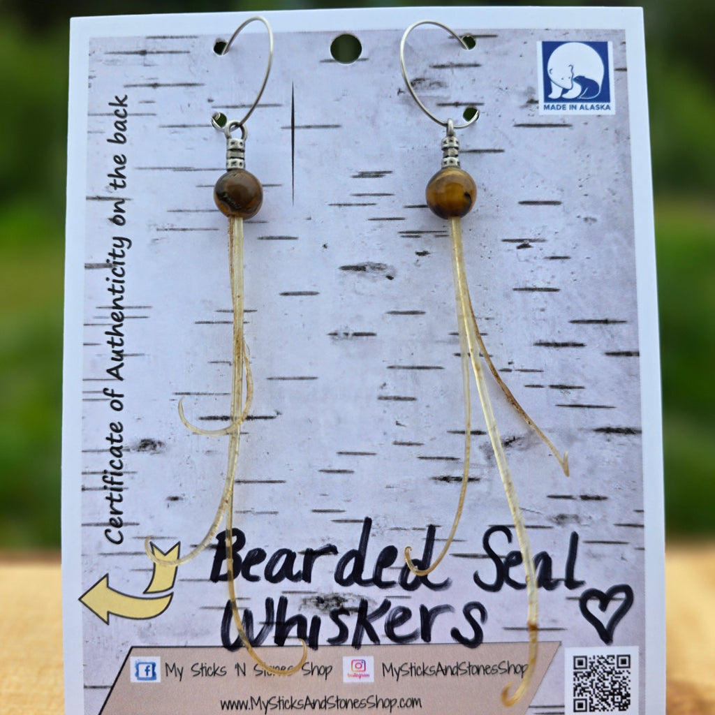 Bearded Seal Whisker Earrings