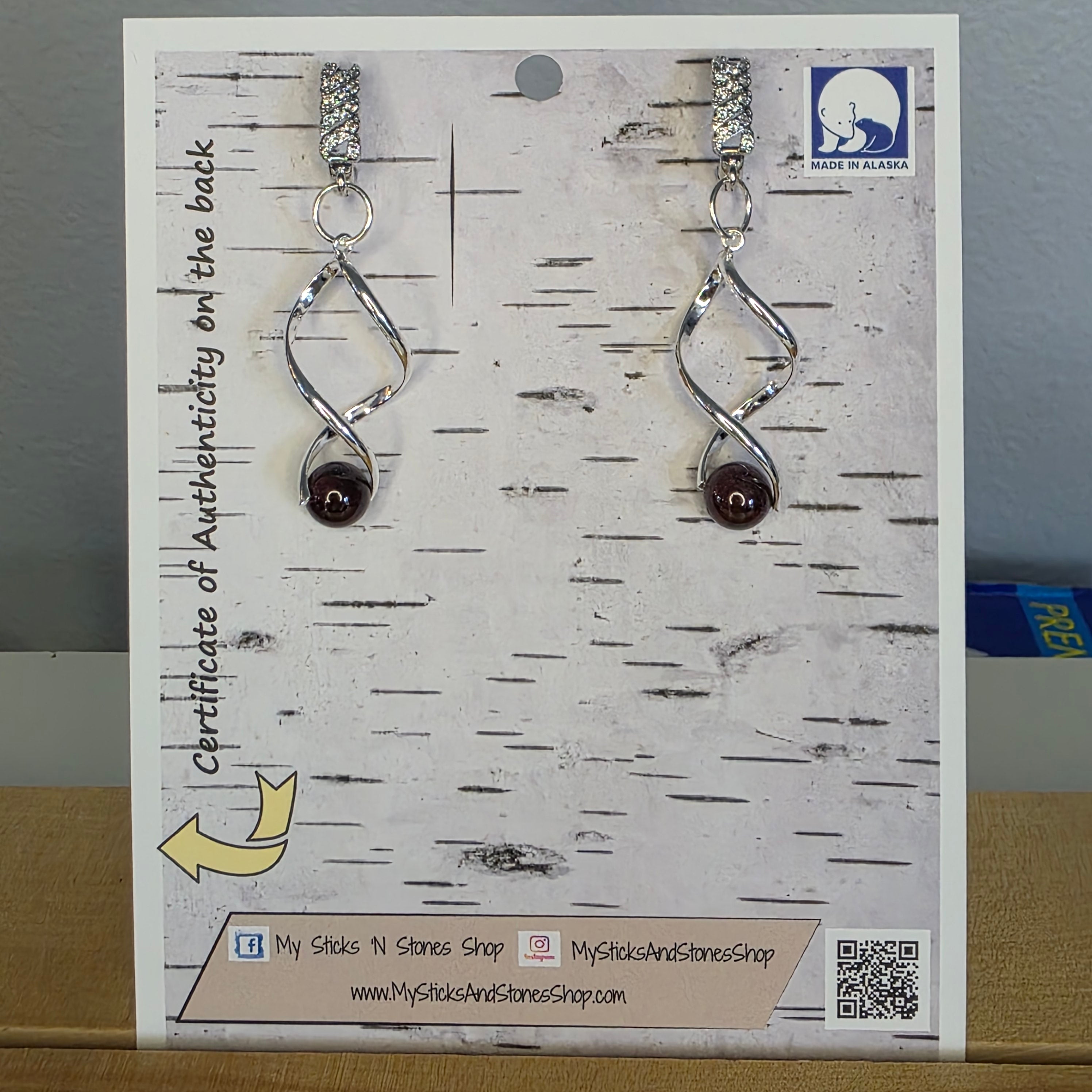 Twisty Spiral Earrings