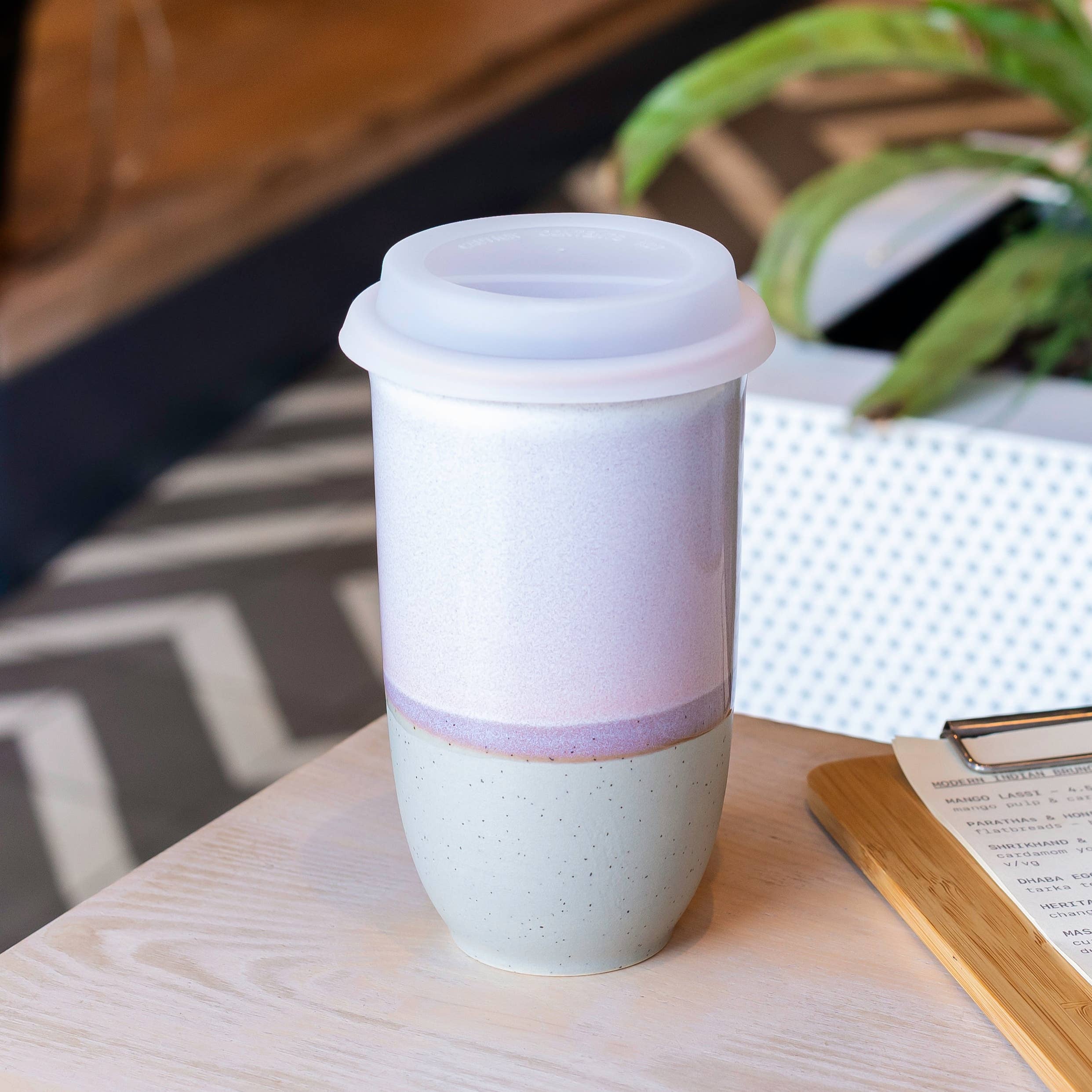 Horizon Ceramic Travel Mug – 16oz with Lid & Sleeve