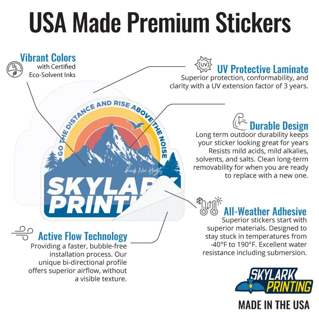 Sunset Souvenir Sticker-Fairbanks Alaska: Matte / Moose / 4"