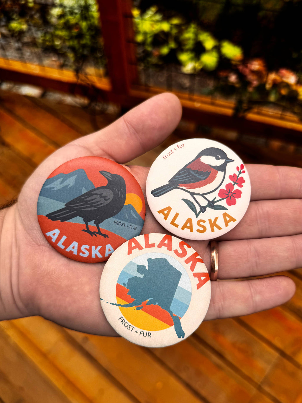 Alaska Magnets: Chickadee