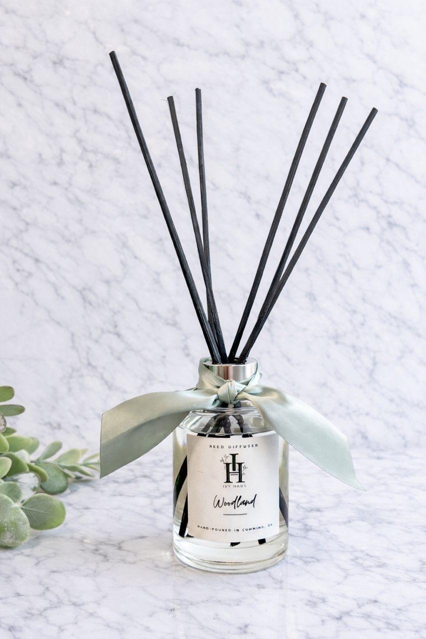 Cylinder Reed Diffuser with Silver Collar: Pink Sugar