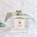Glass Square Reed Diffuser with Gold Collar: Autumn