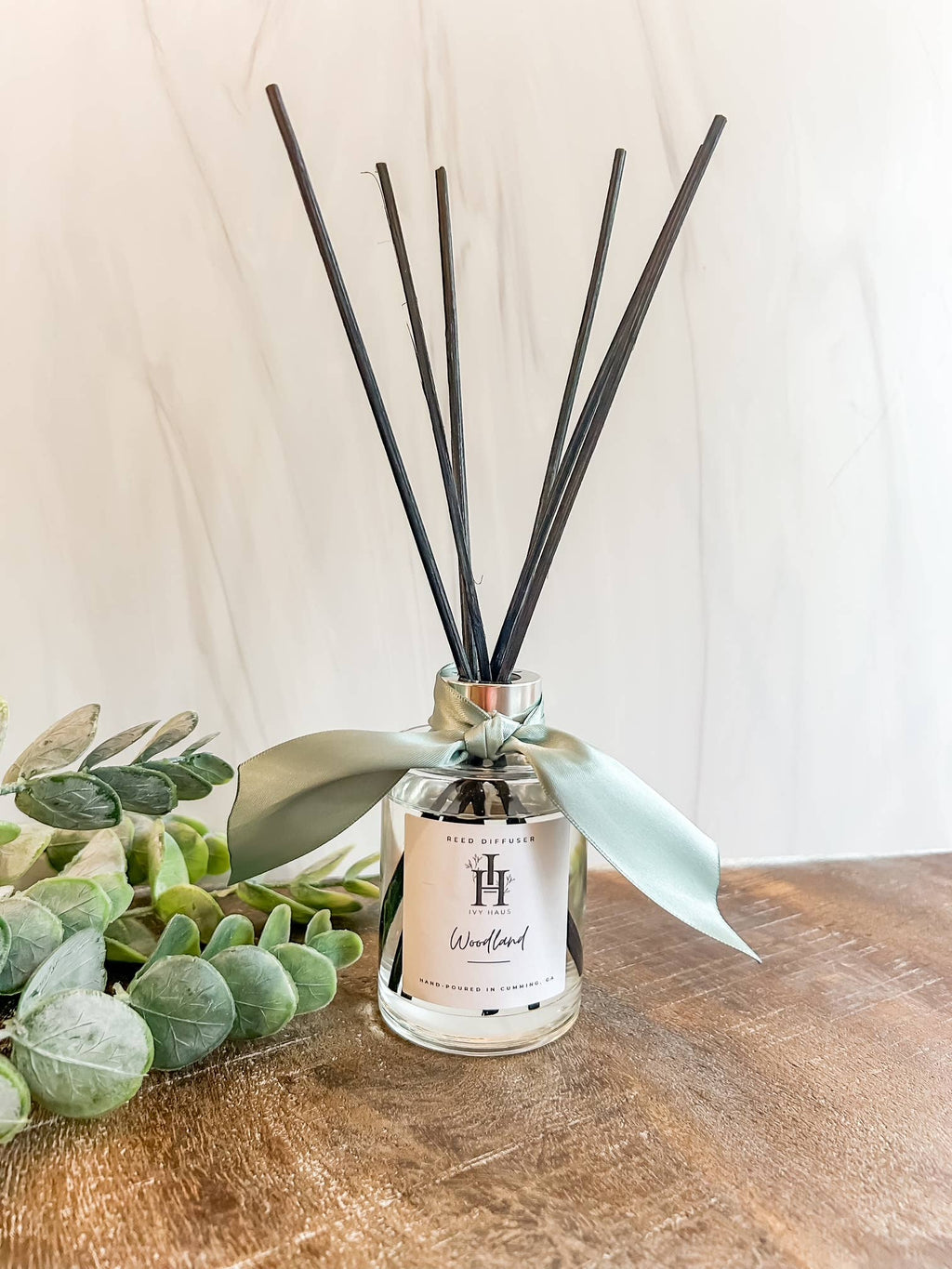 Cylinder Reed Diffuser with Silver Collar: Pink Sugar